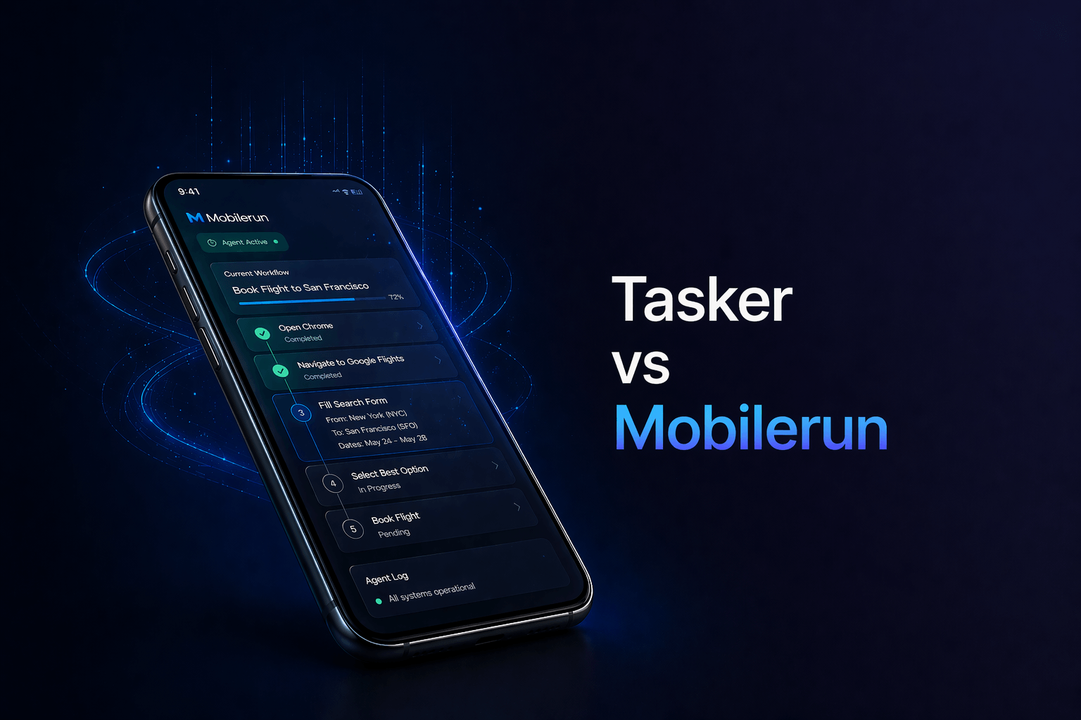 Tasker Vs Mobilerun: Rule based automation vs Agentic AI system